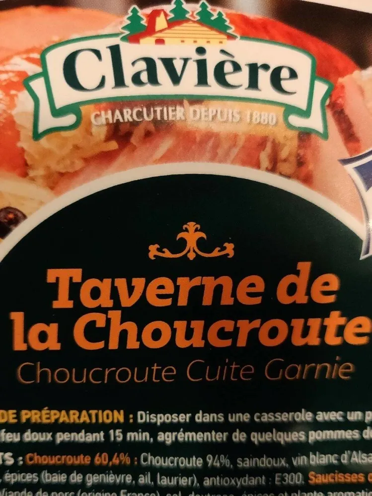 Choucroute cuite garnie