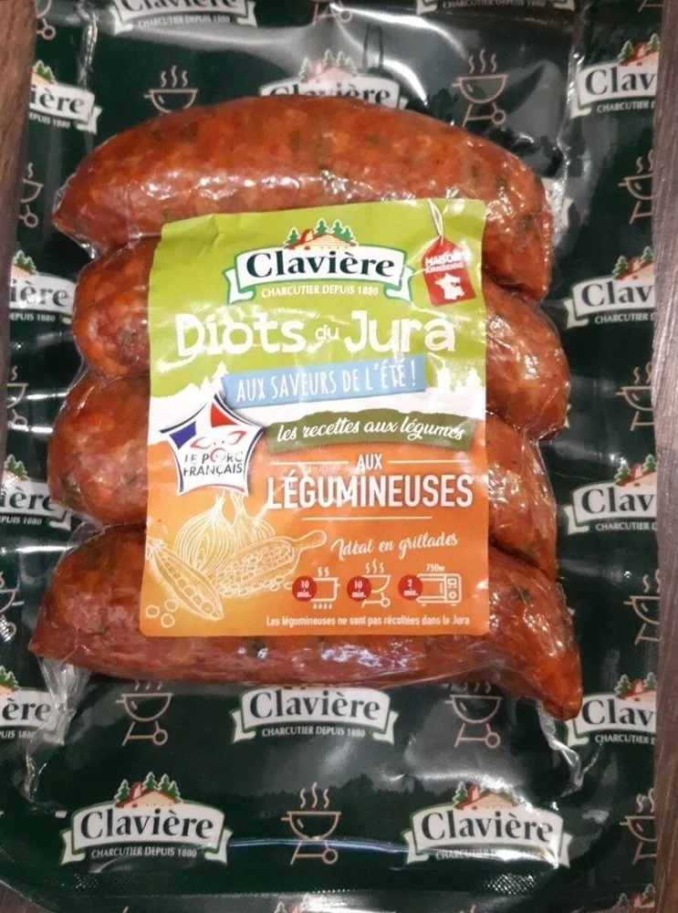 Diots du jura aux légumineuses