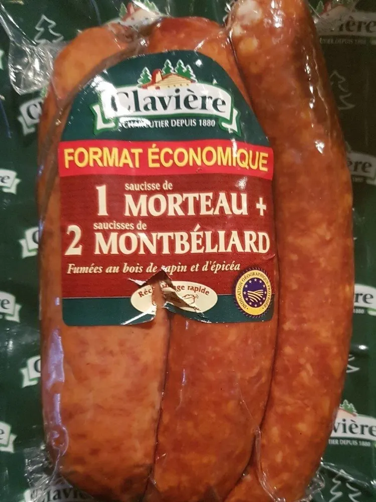 Saucisses 1 Morteau + 2 Montbeliard