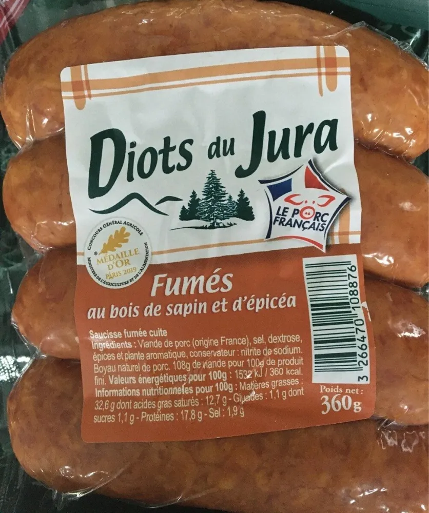 Diots du Jura fumés au bois de sapin et d'épicéa