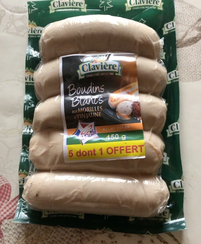 Boudins blancs Morilles et Vin Jaune