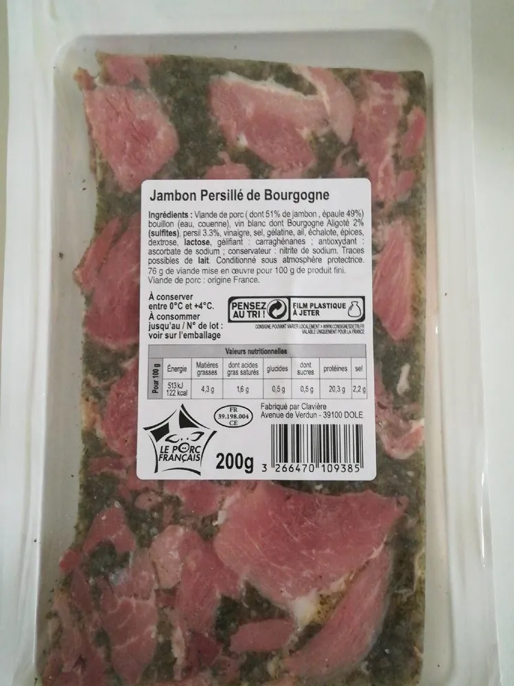 Jambon persillé de Bourgogne