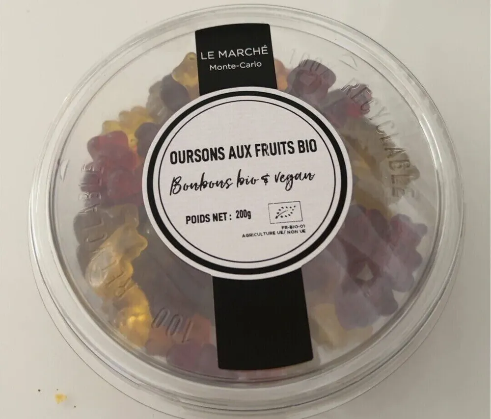 Oursons aux fruits bio