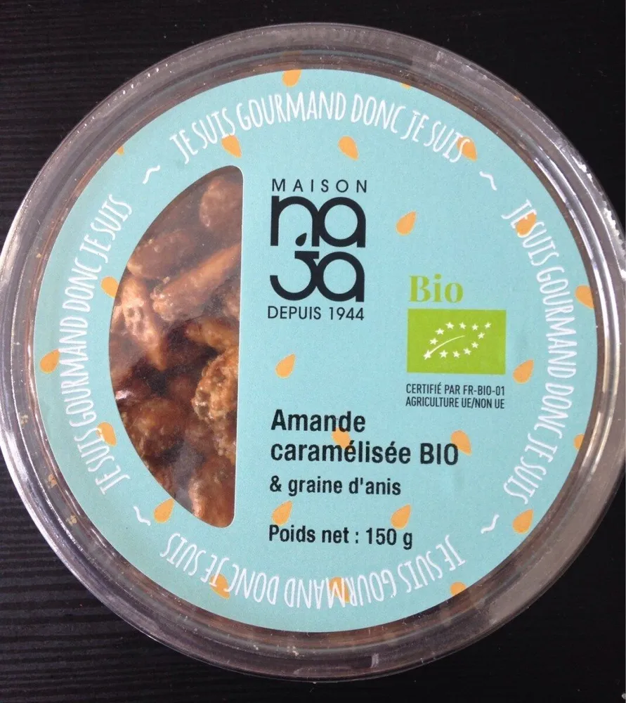 Amande caramélisée bio et graines d'anis