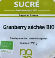 Cranberry séchée bio