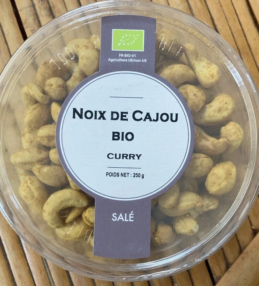 Noix de cajou Bio au curry