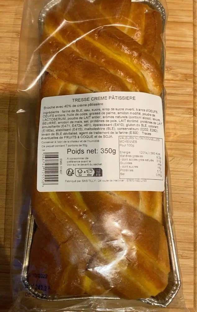 Tresse Creme Pâtissière