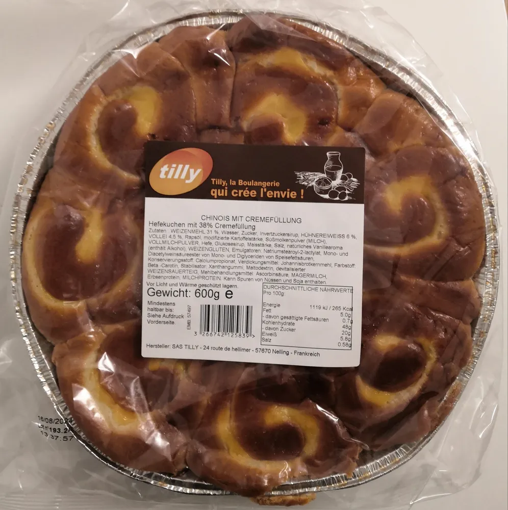 Chinois mit Cremefüllung