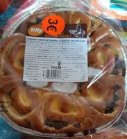 Chinois creme pâtissière et pépites de chocolat