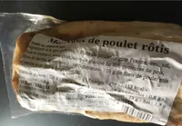 Morceaux de poulet rôtis
