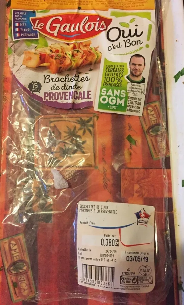 Brochette de dinde Provençale