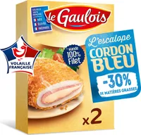 escalope cordon bleu -30% de matières grasses