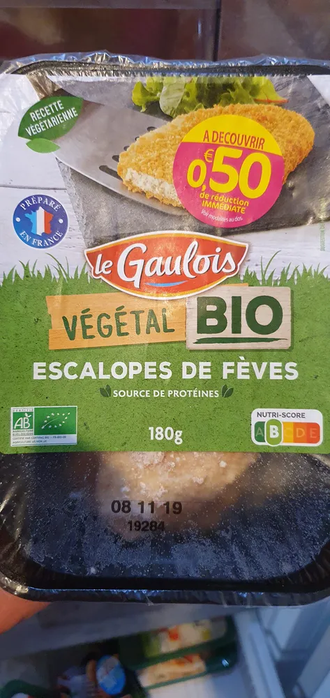 Escalope de fèves