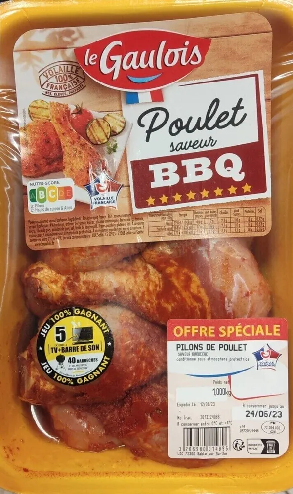 Pilons de poulet - saveur BBQ