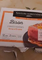 Bison Pavés marinés Sirop d'érable