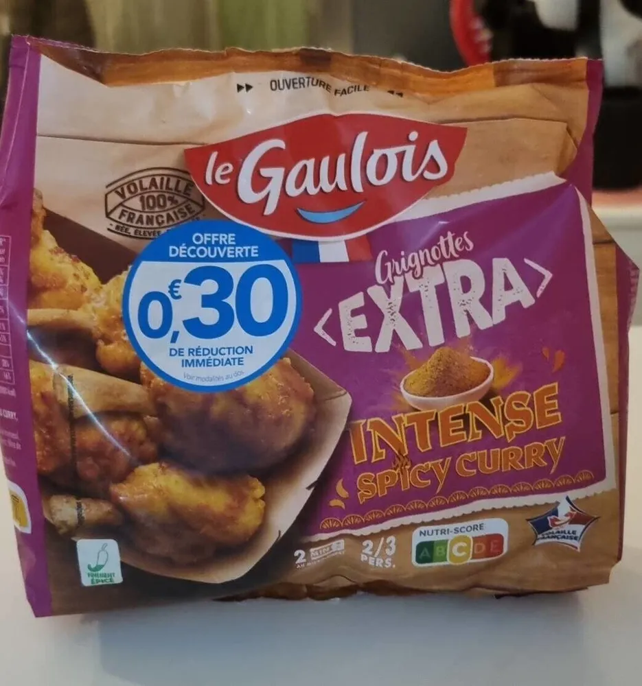 Grignottes extra intense spicy curry