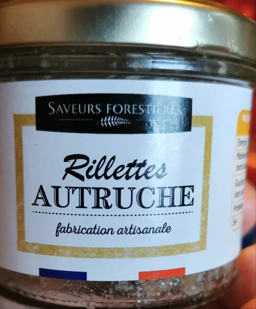 Rillette autruche