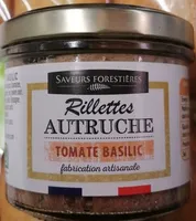 Rillettes autruche tomates basilic