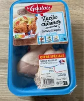Cuisses découpées de poulet