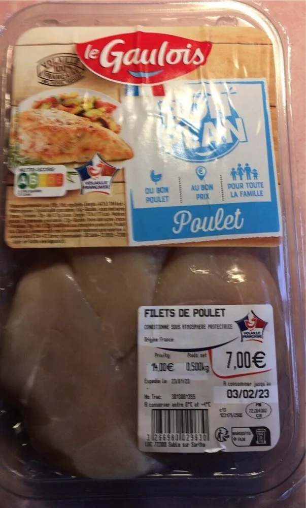 Filets de poulet