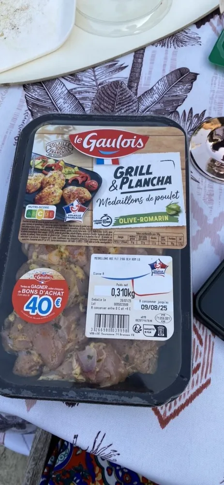 Medaillons de poulet