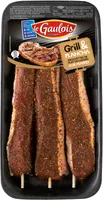 brochettes de filet de canard aux poivres