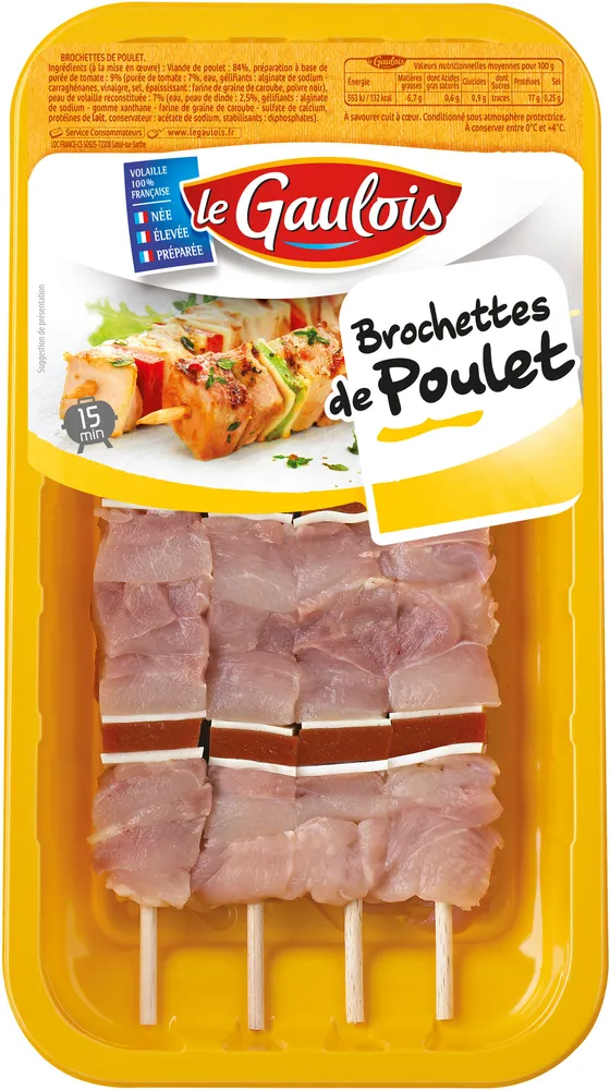 brochettes de poulet tomate et volaille decor