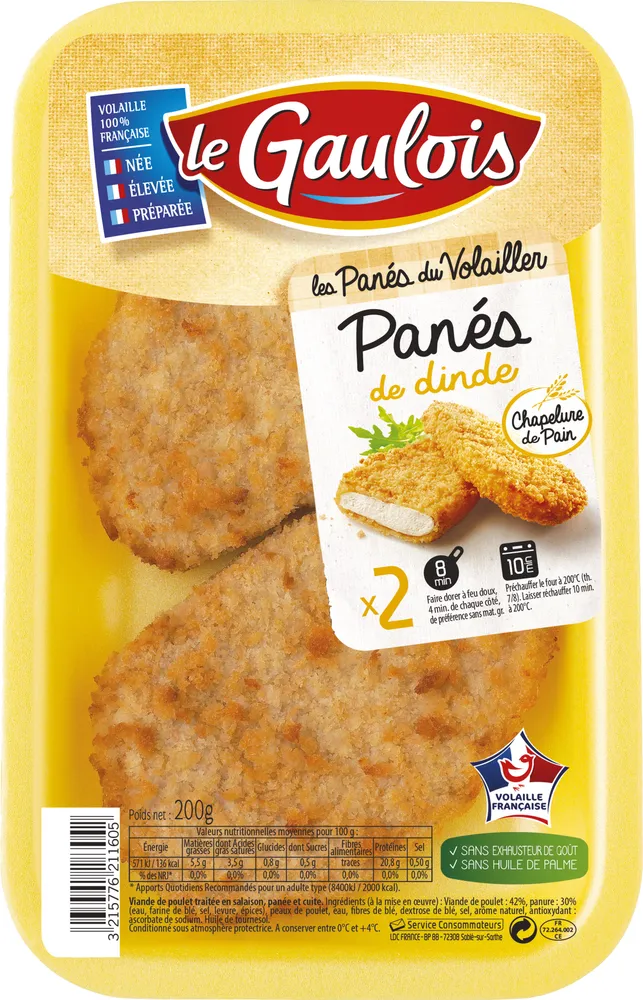 Panés de dinde x2