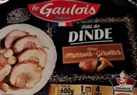 Rôti de dinde farci marrons girolles