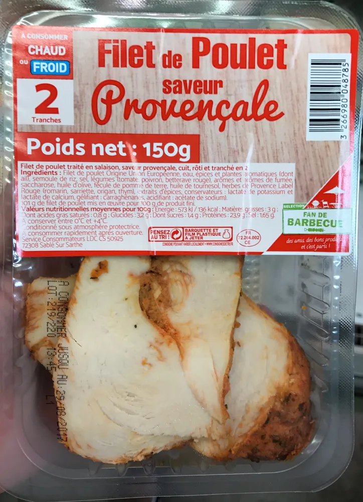 Filet de Poulet saveur Provençale