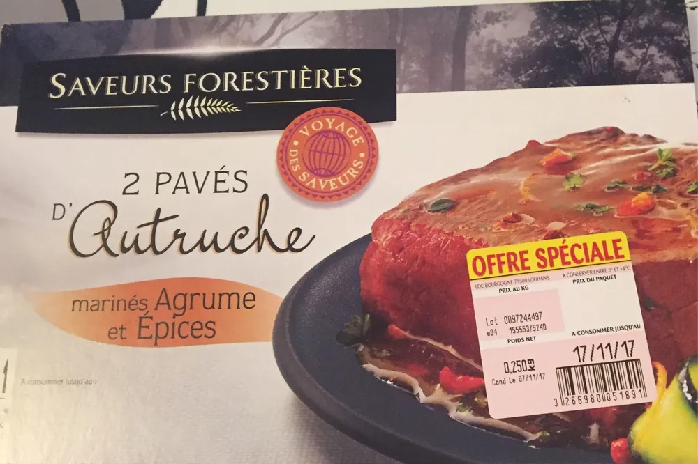 2 pavés d’autruche
