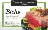 Pavés de biche crème morilles x 2