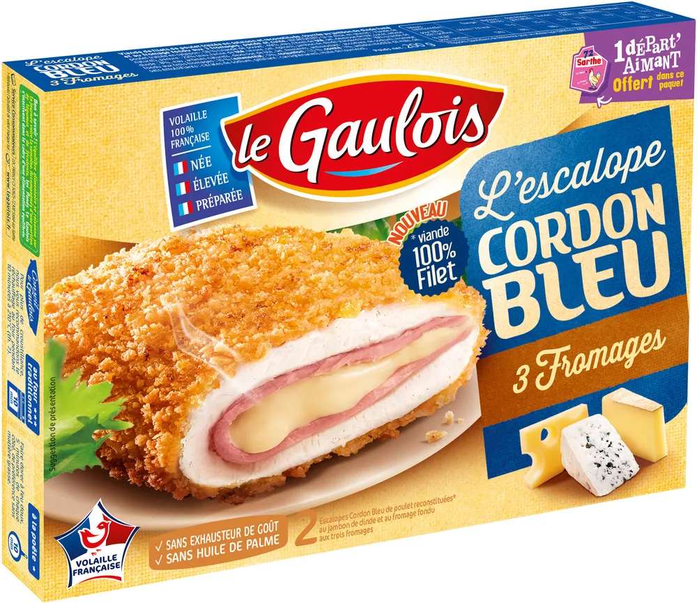 cordon bleu aux 3 fromages x2