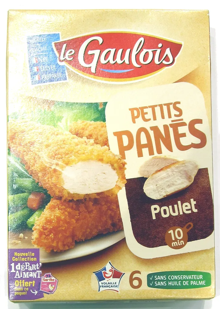 petits panés de poulet x6