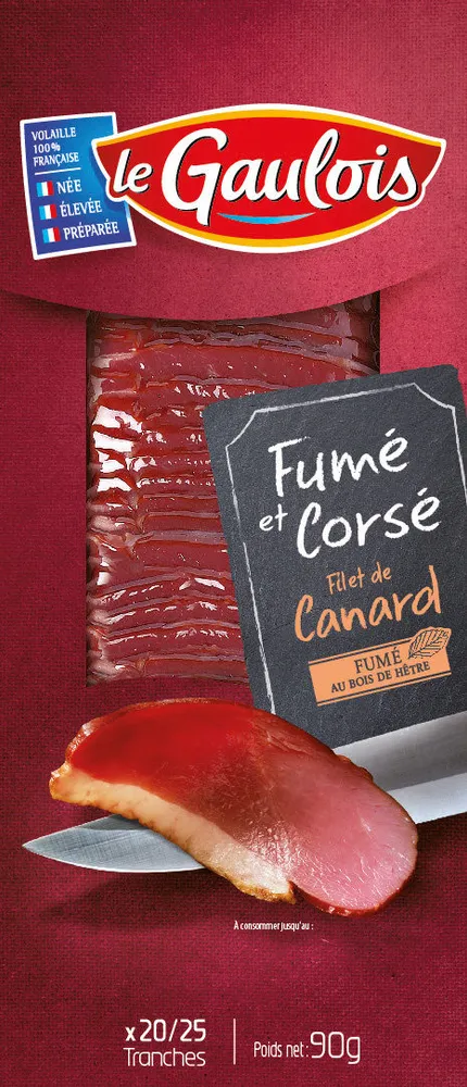 filet de canard fumé s/skin