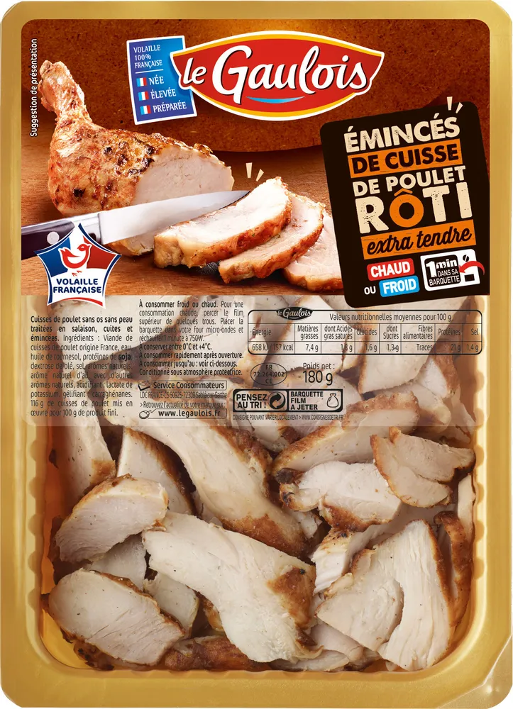 Emincé cuisse poulet
