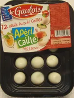 œufs de cailles cuits x12