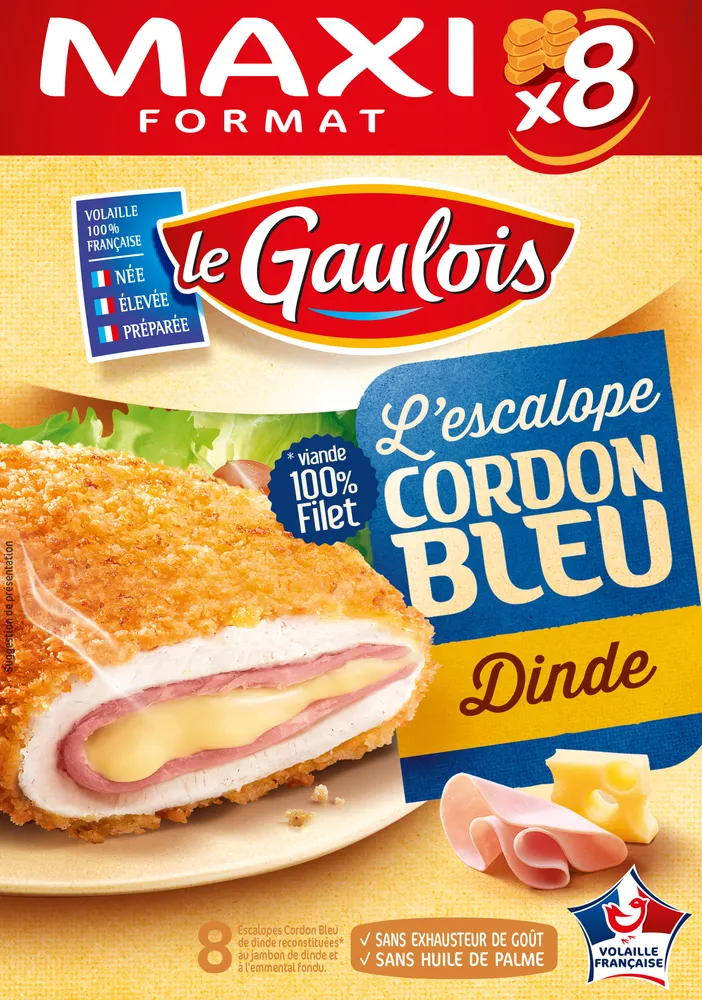 L'escalope cordon bleu de dinde x 8