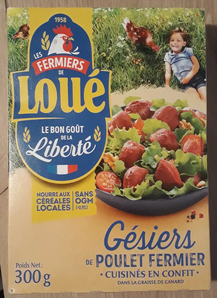 Gésiers de Poulet Fermier cuisinés en confit