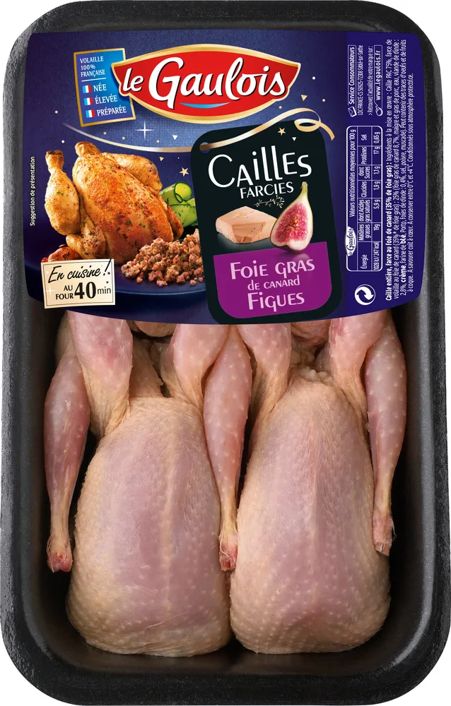cailles farcies au foie gras
