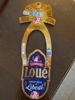Poulet loué jaune fermier