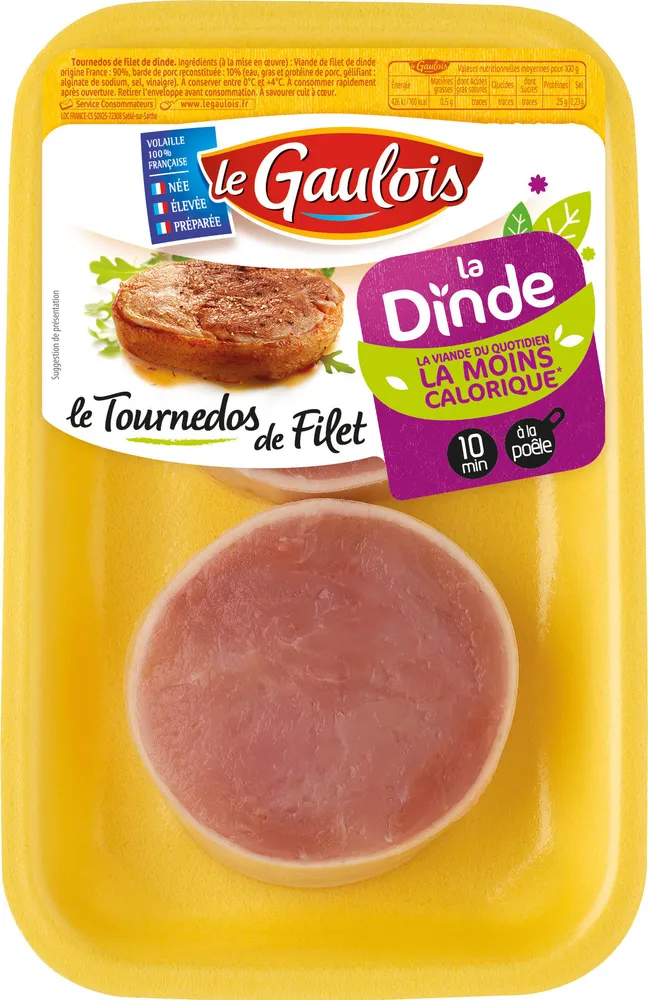 filets de dinde en tournedos x2 s/at