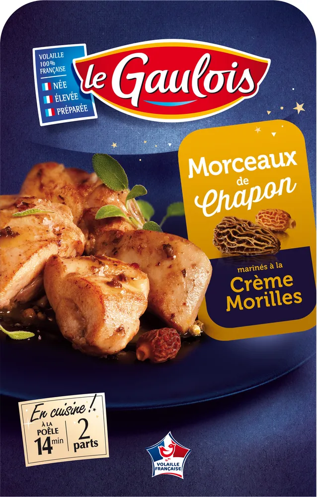 morceaux de chapon creme-morilles