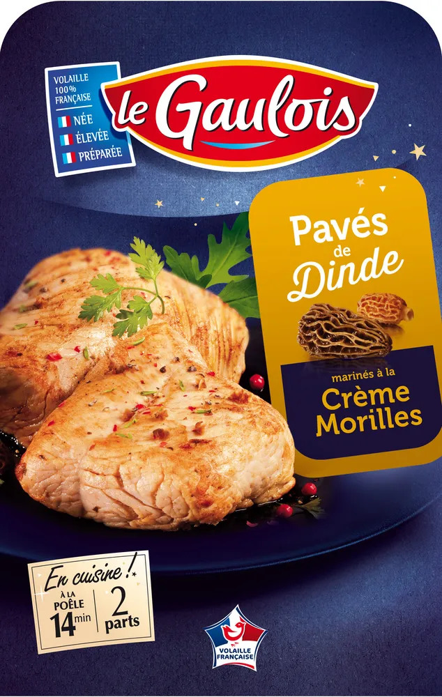 pavés de dinde creme morilles