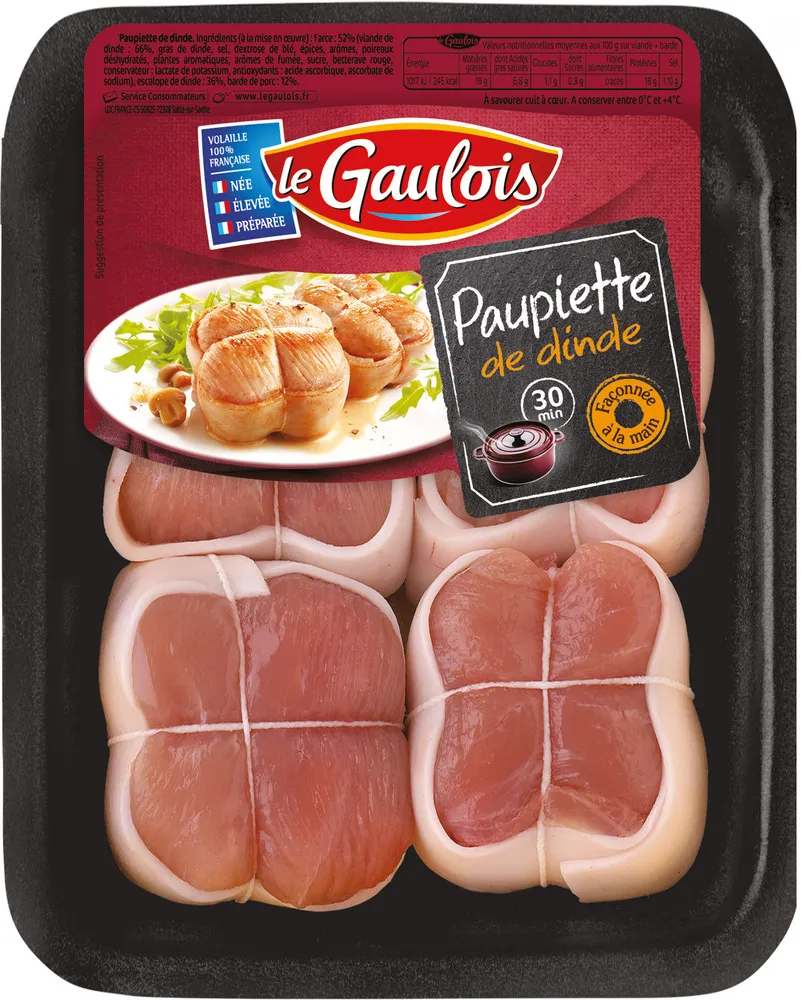 paupiettes de dinde x4 s/at