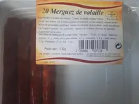 20 merguez de volaille