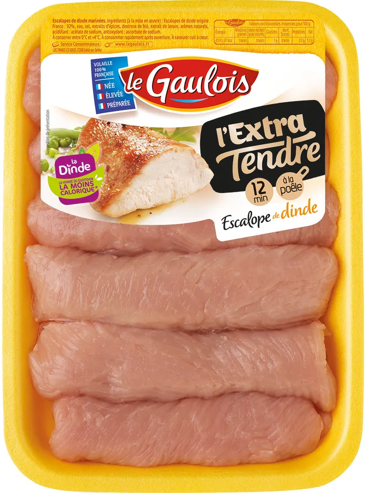 escalopes de dinde extra -tendres x6