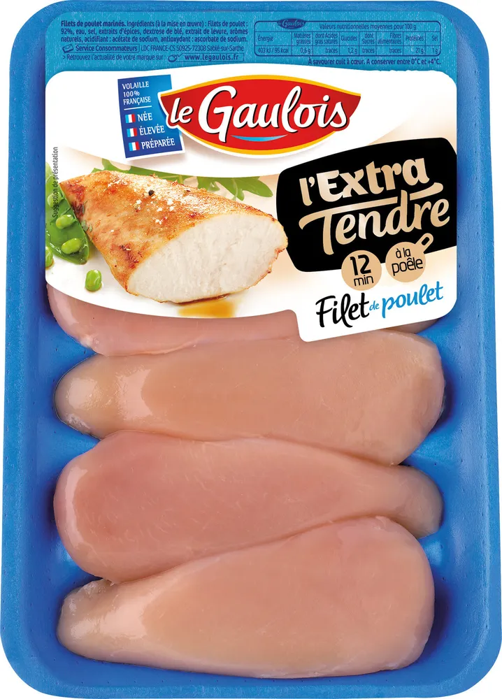 filets de poulet extra -tendres