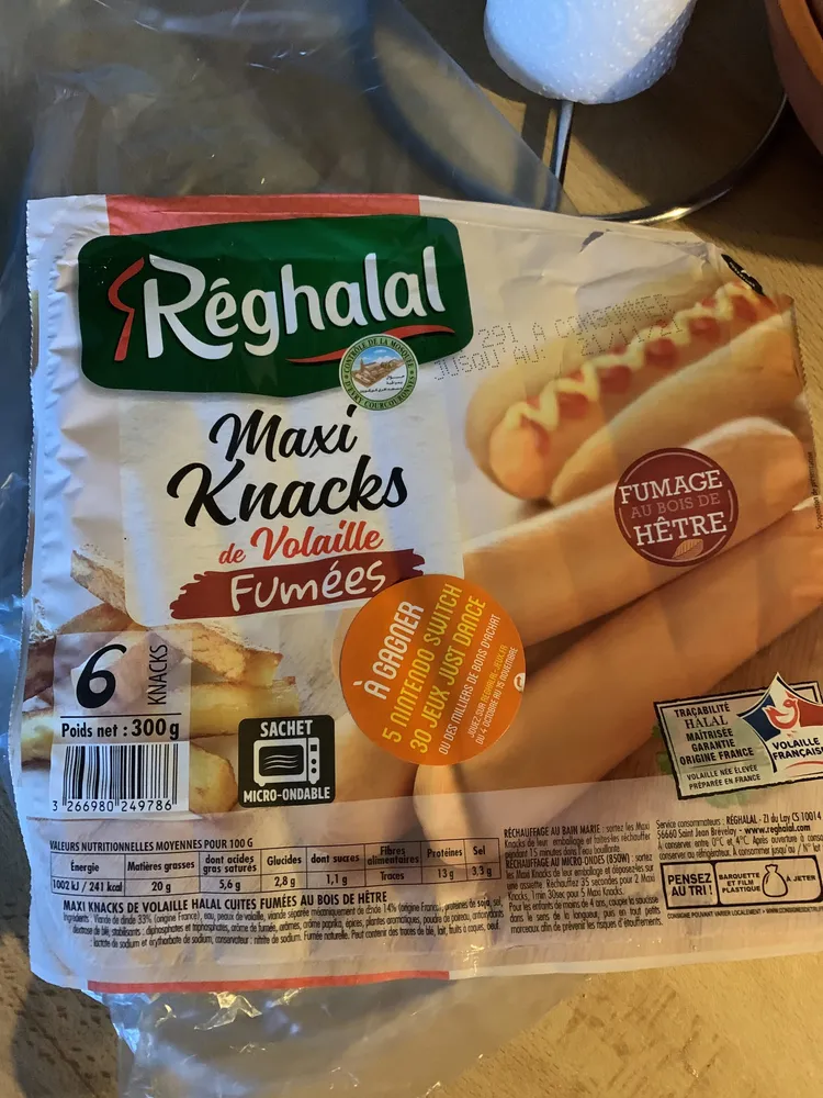 Knacks de volaille fumées bois hêtre