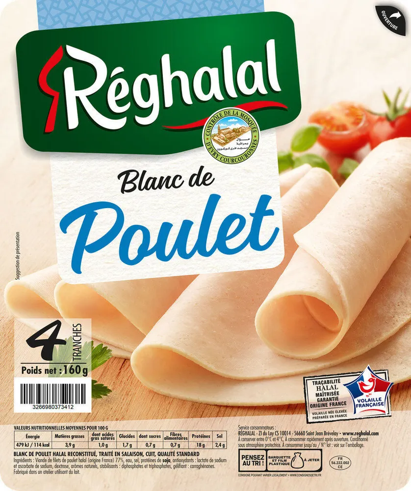 Blanc de poulet x 4 halal